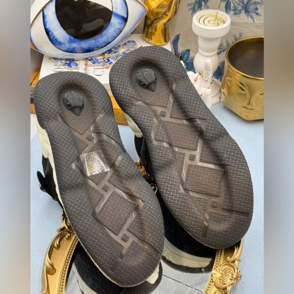 🆕 KURT GEIGER LONDON 🧿 NWOB London Knit Jewel Sneakers, Black Sz EU40 US 9 - Picture 13 of 15